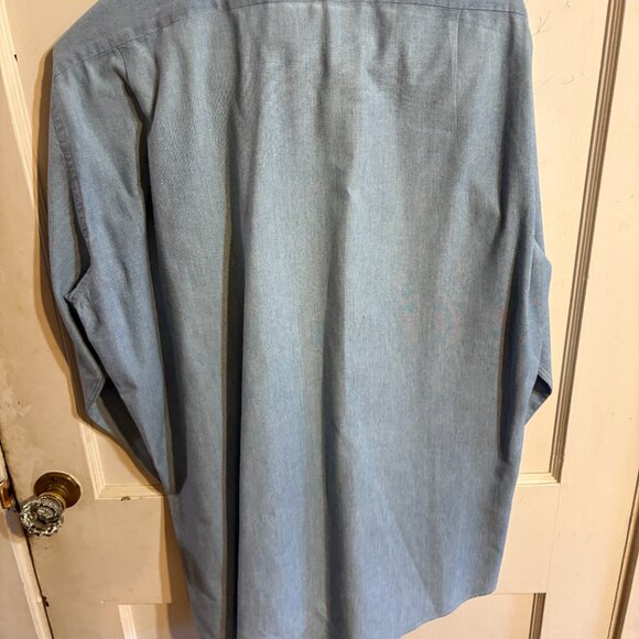 FACONNABLE Denim shirt - Blue Size Large - Picture 4 of 4